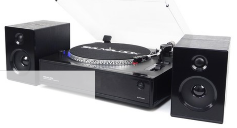 사운드룩 올인원 LP 턴테이블 스피커 세트 SLT-5080PRO, 집에서 즐기는 레트로 음악