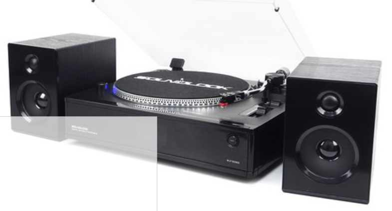 사운드룩 올인원 LP 턴테이블 스피커 세트 SLT-5080PRO, 집에서 즐기는 레트로 음악 제품 이미지