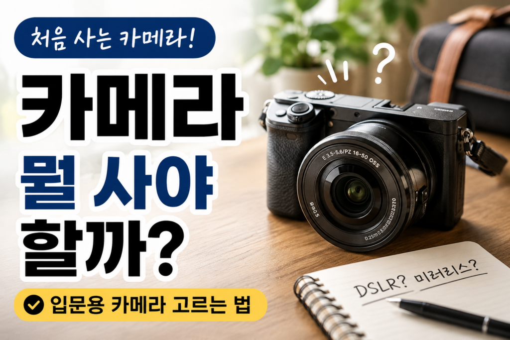 카메라 처음 사는데 뭘 사야 할까?｜입문용 카메라 고르는 법 제품 이미지