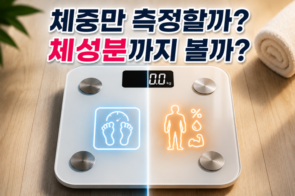 체중계 추천 3 가지 제품 이미지