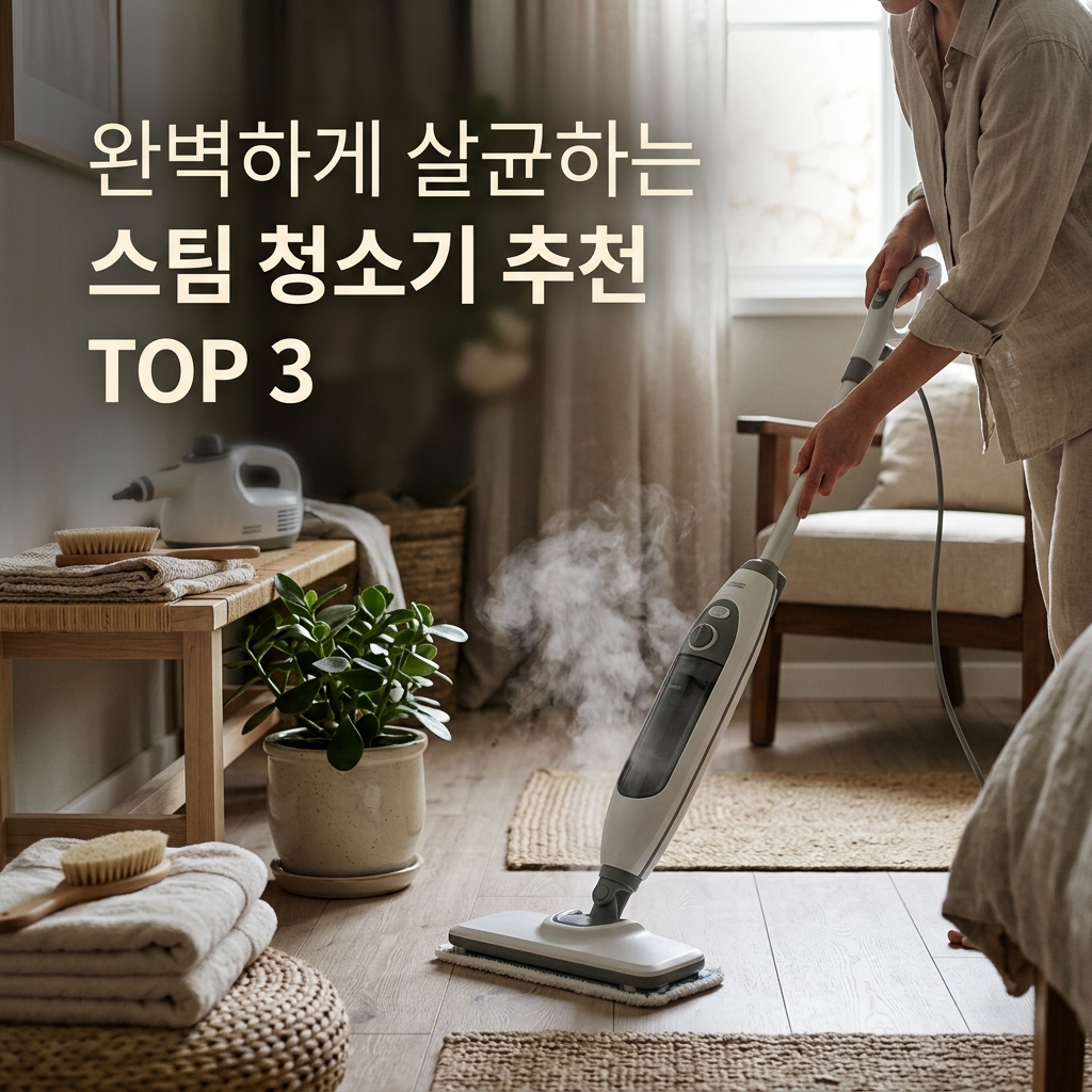 완벽하게 살균하는 스팀 청소기 추천 TOP 3 제품 이미지