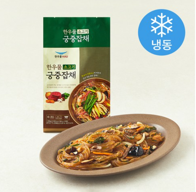 한우물 궁중잡채 350g 5입 냉동 간편식