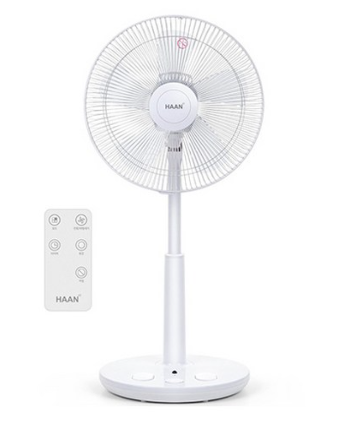 한경희생활과학 초미세풍 발터치 리모컨 선풍기
