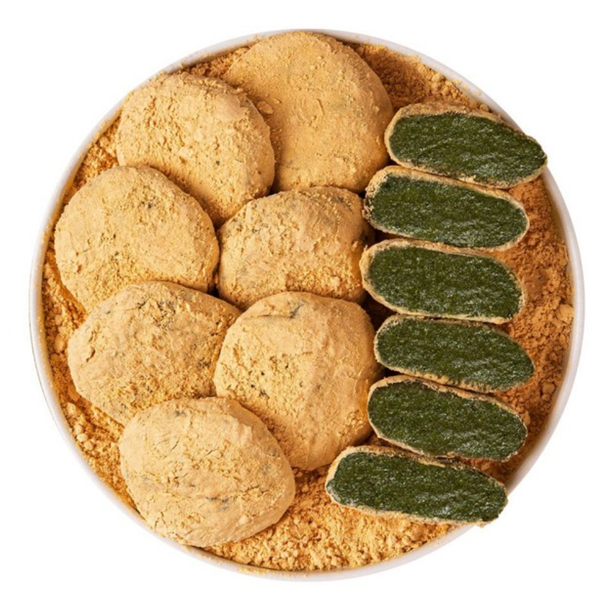 명가삼대떡집 쑥 인절미 2kg｜국내산 햅쌀·생쑥 사용 개별포장 쑥떡 콩가루 포함 제품 이미지