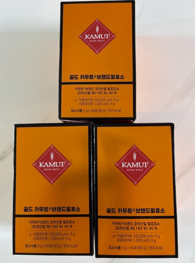 골드 카무트 효소 90g 3개｜호라산밀 발효효소 40% 3g 스틱 90포