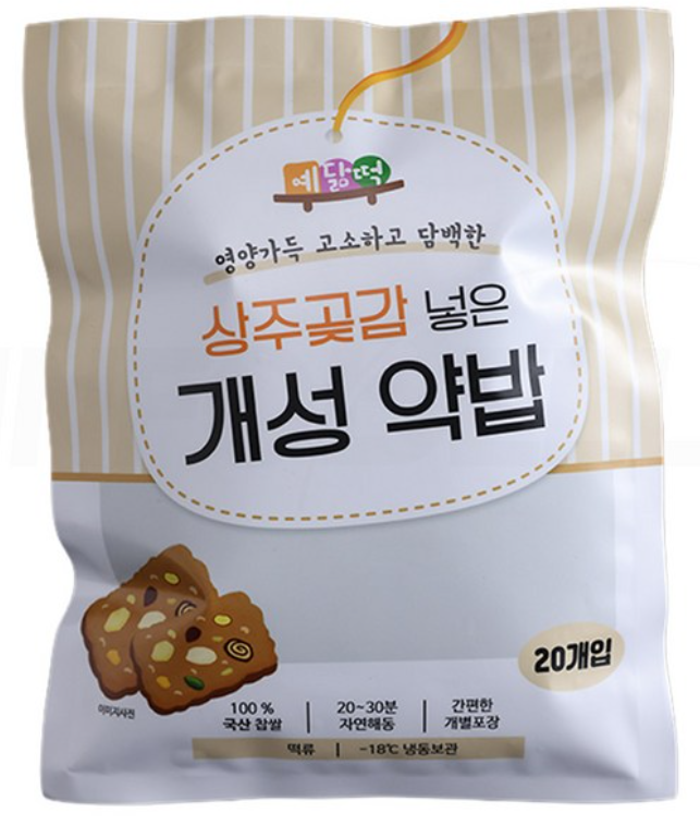 정가네 상주곶감 개성약밥 40g 50개｜국내산 찹쌀 개별포장 냉동 약식